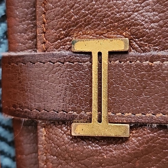 HERMES 🌟 Bearn key holder chain 4 hooks case brown leather Authentic - Picture 2 of 9